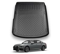 NOMAD Boot Liner Compatible with Audi A6 [Saloon] 2018+ Premium Tailored Fit Car Floor Mat Protector Guard Tray Black Custom Fitted Accessory - Dog Friendly & Waterproof with Raised Edges