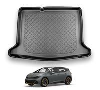 NOMAD Boot Liner Compatible with Cupra Born 2021+ Premium Boot Floor Lower Position Tailored Fit Car Floor Mat Protector Guard Tray Black Custom Fitted Accessory - Dog Friendly Waterproof Raised Edges