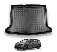 Nomad Boot Liner Compatible with Cupra Born 2021+ Recyclable Plastic (PE) Non-Adjustable Boot Floor Tailored Fit Floor Guard Tray Black Custom Fitted Accessory Dog Friendly Waterproof Raised Edges