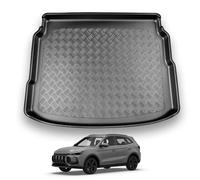 Nomad Boot Liner Compatible with MG ZS Hybrid (2024-) Upper Boot Position Recyclable Non-Toxic Plastic (PE) Tailored Fit Car Floor Mat Guard Tray Black Fitted Accessory Dog Friendly Waterproof