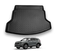 NOMAD Honda CR-V (2012-2018) Boot Liner Tailored Fit Car Floor Mat Protector Non Slip Waterproof Raised Edges Compatible Custom Fit Accessory Black Dog & Pet Friendly Easy Install All-Weather
