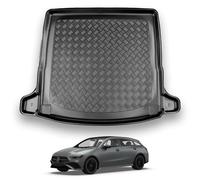 NOMAD Boot Liner for Mercedes CLA (2019-2025) (Shooting Brake) | Tailored Fit Car Boot Floor Mat Protector Non Slip Waterproof Raised Edges Black Dog & Pet Friendly Easy Install All-Weather