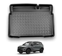 NOMAD Boot Liner for Vauxhall Crossland X (2017-2024) (Lower Position) | Tailored Fit Car Boot Floor Mat Protector Non Slip Waterproof Raised Edges Black Dog & Pet Friendly Easy Install All-Weather