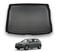 NOMAD VW Golf (2003-2008) [MK5] [Hatchback] Boot Liner Tailored Fit Car Floor Mat Protector Non Slip Waterproof Raised Edges Compatible Custom Fit Accessory Black Dog & Pet Friendly