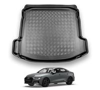 NOMAD Audi A3 (2020+) Boot Liner [Saloon Models] Tailored Fit Car Floor Mat Protector Non Slip Waterproof Raised Edges Compatible Custom Fit Accessory Black Dog & Pet Friendly Easy Install All-Weather