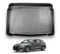NOMAD Boot Liner Mat for Audi A3 Sport Back 2020+ [Adjustable floor position in low position], Tailored PE Car Boot Protector Tray, Waterproof Raised Edge Trunk Mat, Easy Clean Cargo Floor Liner