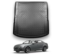 NOMAD Boot Liner Mat for Audi A4 Saloon 2016+, Tailored PE Car Boot Protector Tray, Waterproof Raised Edge Trunk Mat, Easy Clean Cargo Floor Liner