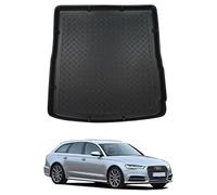 NOMAD Boot Liner Mat for Audi A6 Avant 2011-2018, Tailored PE Car Boot Protector Tray, Waterproof Raised Edge Trunk Mat, Easy Clean Cargo Floor Liner