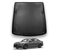 NOMAD Boot Liner Mat for Audi A6 Saloon 2011-2018, Tailored PE Car Boot Protector Tray, Waterproof Raised Edge Trunk Mat, Easy Clean Cargo Floor Liner