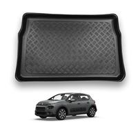 NOMAD Boot Liner Mat for Citroen C3 2017-2023, Tailored PE Car Boot Protector Tray, Waterproof Raised Edge Trunk Mat, Easy Clean Cargo Floor Liner