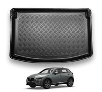 NOMAD Mazda CX-3 (2015+) Boot Liner [Upper Boot Position] Tailored Fit Car Floor Mat Protector Non Slip Waterproof Raised Edges Compatible Custom Fit Accessory Black Dog & Pet Friendly