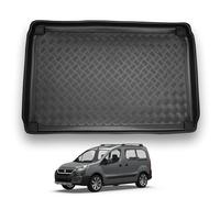 NOMAD Boot Liner Mat for Peugeot Partner 5 Seater 2008-2018, Tailored PE Car Boot Protector Tray, Waterproof Raised Edge Trunk Mat, Easy Clean Cargo Floor Liner