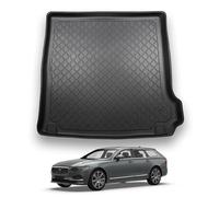 NOMAD Boot Liner Mat for Volvo V90 2016+, Premium Anti-Slip TPE Car Boot Protector Tray, Waterproof Raised Edge Trunk Mat, Easy Clean Cargo Floor Liner