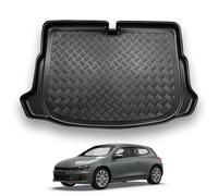 NOMAD Boot Liner Mat for VW Scirocco 2008-2017, Tailored PE Car Boot Protector Tray, Waterproof Raised Edge Trunk Mat, Easy Clean Cargo Floor Liner