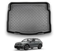 NOMAD Boot Liner Mat for VW Tiguan Non Hybrid 2016-2024 [Adjustable boot floor in Lower position], Premium Anti-Slip TPE Car Boot Protector Tray, Waterproof Raised Edge Mat, Easy Clean Floor Liner