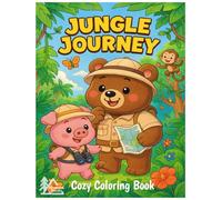 Nomad Buds: Jungle Journey - A Coloring Book for Adults and Kids Featuring Bramble and Pip Exploring Playful Jungle Scenes, Cheerful Critter Friends, ... for Relaxation (Cute & Easy Coloring)