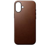 Nomad Case for iPhone 16 Plus Compatible Anti-Shock in Leather, Brown