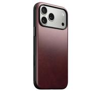 Nomad Case for iPhone 17 Pro Max in Horween Leather Anti-Shock, Burgundy