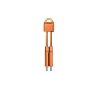 NOMAD ChargeKey Stellar Orange 240W V2 - USB C to USB C Keychain Charger - The Ultimate Charging Solution for The Modern, Portable Charger for iPhone, USB Keychain