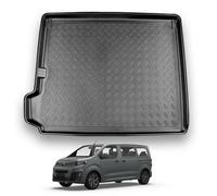 NOMAD Boot Liner Mat for Citroen Grand C4 SpaceTourer 2013-2020, Tailored PE Car Boot Protector Tray, Waterproof Raised Edge Trunk Mat, Easy Clean Cargo Floor Liner