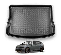 NOMAD Cupra Born (2021+) Boot Liner [Upper Boot Position] Tailored Fit Car Floor Mat Protector Non Slip Waterproof Raised Edges Compatible Custom Fit Accessory Black Dog & Pet Friendly