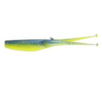 Nomad Design Live Ops Double Down 4” Unrigged Jerkshad Soft Bait Lure, Compact High-Action Profile with Reactor-UV & Glow, (2 Pack), for Speckled Trout & Striped Bass
