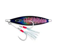 Nomad Design The Buffalo Jig 320g (11oz) Slow-Pitch Flutter Fall Metal Jig, Heavy Weight with Glow & High Flash UV, Super Durable BKK Double Assist Hooks, Deep Drop Tuna & Reef Species