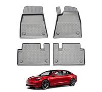 Nomad Floor Liner Compatible with Tesla Model 3 2017+ Tailored All Weather 3D Moulded Floor Liner Black Premium Recyclable Thermoplastic Custom Fitted Pet Safe & Waterproof with Raised Edges