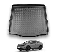 NOMAD Ford Capri 2024- Boot Liner Upper Position Tailored Fit Car Floor Mat Protector Non Slip Waterproof Raised Edges Compatible Custom Fit Accessory Black Dog Pet Friendly Easy Install All-Weather