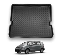 NOMAD Ford S-Max (2006-2014) Boot Liner [Fits 7 Seat Models When The 3rd Row Is Folded Flat] Tailored Fit Car Floor Mat Protector Waterproof Raised Edges Compatible Custom Accessory Dog & Pet Friendly