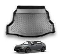 NOMAD Honda Civic (2017-2022) Boot Liner Tailored Fit Car Floor Mat Protector Non Slip Waterproof Raised Edges Compatible Custom Fit Accessory Black Dog & Pet Friendly Easy Install All-Weather