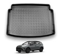 NOMAD Hyundai Bayon (2021+) Boot Liner [Non-Adjustable Boot Floor] Tailored Fit Car Floor Mat Protector Non Slip Waterproof Raised Edges Compatible Custom Fit Accessory Black Dog & Pet Friendly