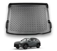 NOMAD Boot Liner Mat for Hyundai Kona 2024+ [Adjustable boot floor in raised position], Tailored PE Car Boot Protector Tray, Waterproof Raised Edge Trunk Mat, Easy Clean Cargo Floor Liner