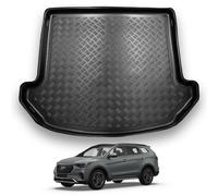 NOMAD Boot Liner Mat for Hyundai Santa Fe 7 Seater 2012-2018, Tailored PE Car Boot Protector Tray, Waterproof Raised Edge Trunk Mat, Easy Clean Cargo Floor Liner