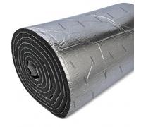 NOMAD Insulation Roll 12mm Self Adhesive Closed Cell Foam & Reinforced Aluminium Foil for Campervan Insulation for Wall, Ceilings Sound Deadening & Heat Barrier 1m x 5m, 5sq.m Foil Vapour Barrier
