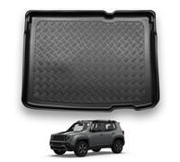 NOMAD Boot Liner Mat for Jeep Renegade Non plug-in-hybrid 2015-2020, Tailored PE Car Boot Protector Tray, Waterproof Raised Edge Trunk Mat, Easy Clean Cargo Floor Liner