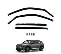 Van Demon Team HEKO Wind Deflectors for Kia EV3 2024+ Front and Rear Set of Window Deflectors, Accessories Smoked UV & Scratch Resistant Acrylic In-Channel Fitting Air Ventilation & Rain Protection