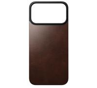 NOMAD MagSafe Magnetic Leather Back Cover for iPhone 17 Pro Max, Back Cover Made of High-Quality Genuine Leather, MagSafe Compatible, Rustic Brown Horween