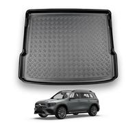 NOMAD Mercedes GLB (2021+) [X247] Boot Liner [Upper Boot Position] Tailored Fit Car Floor Mat Protector Non Slip Waterproof Raised Edges Compatible Custom Fit Accessory Black Dog & Pet Friendly