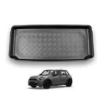 NOMAD Mini Cooper (2024-) [F66] Adjustable Boot Floor in Upper Position Tailored Fit Car Floor Mat Protector Non Slip Waterproof Raised Edges Compatible Custom Fit Accessory Black Dog & Pet Friendly