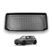 NOMAD Mini Cooper Electric 2020-24 Adjustable Boot Floor in Upper Position Tailored Fit Car Floor Mat Protector Non Slip Waterproof Raised Edges Compatible Custom Accessory Black Dog Pet Friendly