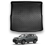 NOMAD Mitsubishi Outlander (2013+) Boot Liner [Fits 5 & 7 Seat Models with 3rd Row Folded] Tailored Fit Car Floor Mat Protector Waterproof Raised Edges Compatible Custom Accessory Dog & Pet Friendly