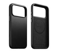 NOMAD Modern Leather Case Black Compatible with iPhone 17 Pro Max Leather Magsafe Charging Compatible Phone Case for iPhone 17 Pro Max