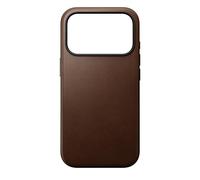 NOMAD Modern Leather Case Brown Compatible with iPhone 17 Pro Leather Magsafe Charging Compatible Phone Case for iPhone 17 Pro