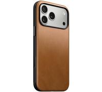 NOMAD Modern Leather Case English Tan Compatible with iPhone 17 Pro Max Leather Magsafe Charging