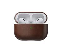 NOMAD | Modern Leather Case for Airpods Pro 2 | Precise Speaker & Lanyard Cutouts | Apple & Mobile Tech Essential | Rustic Brown Horween Leather