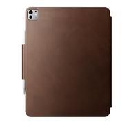 Nomad Modern Leather Folio for iPad Pro, Robust Genuine Leather Case with Fibreglass Frame, Suitable for iPad Pro 13 M4 (2024), Brown