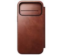NOMAD Modern Leather Folio for iPhone 17 Pro Max, Protective Case Made of Polycarbonate and High-Quality Genuine Leather Coating, MagSafe Compatible, Olde Dublin Horween