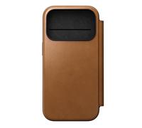 NOMAD Modern Leather Folio | for iPhone 17 Pro | Polycarbonate Case & Premium Genuine Leather Case | MagSafe Compatible | English Tan