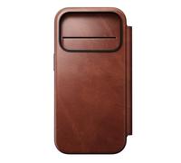 NOMAD Modern Leather Folio for iPhone 17 Pro, Protective Case Made of Polycarbonate and High-Quality Genuine Leather Coating, MagSafe Compatible, Olde Dublin Horween